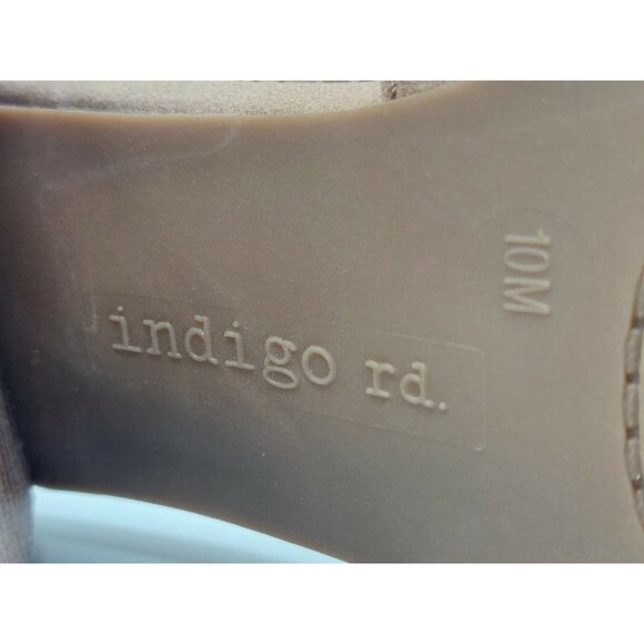 Indigo Rd. Light Brown Nude 3.5" Heels Size 10M Block Heel Eyelets Buckle Strap - Picture 9 of 11